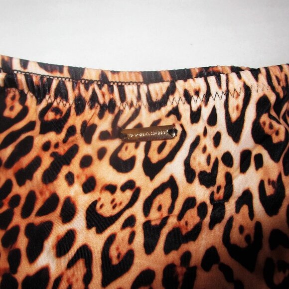 38C/XL VICTORIA SECRET Swim Push-Up Top Bikini Set Knockout Bottom Leopard ruffl - Picture 10 of 11